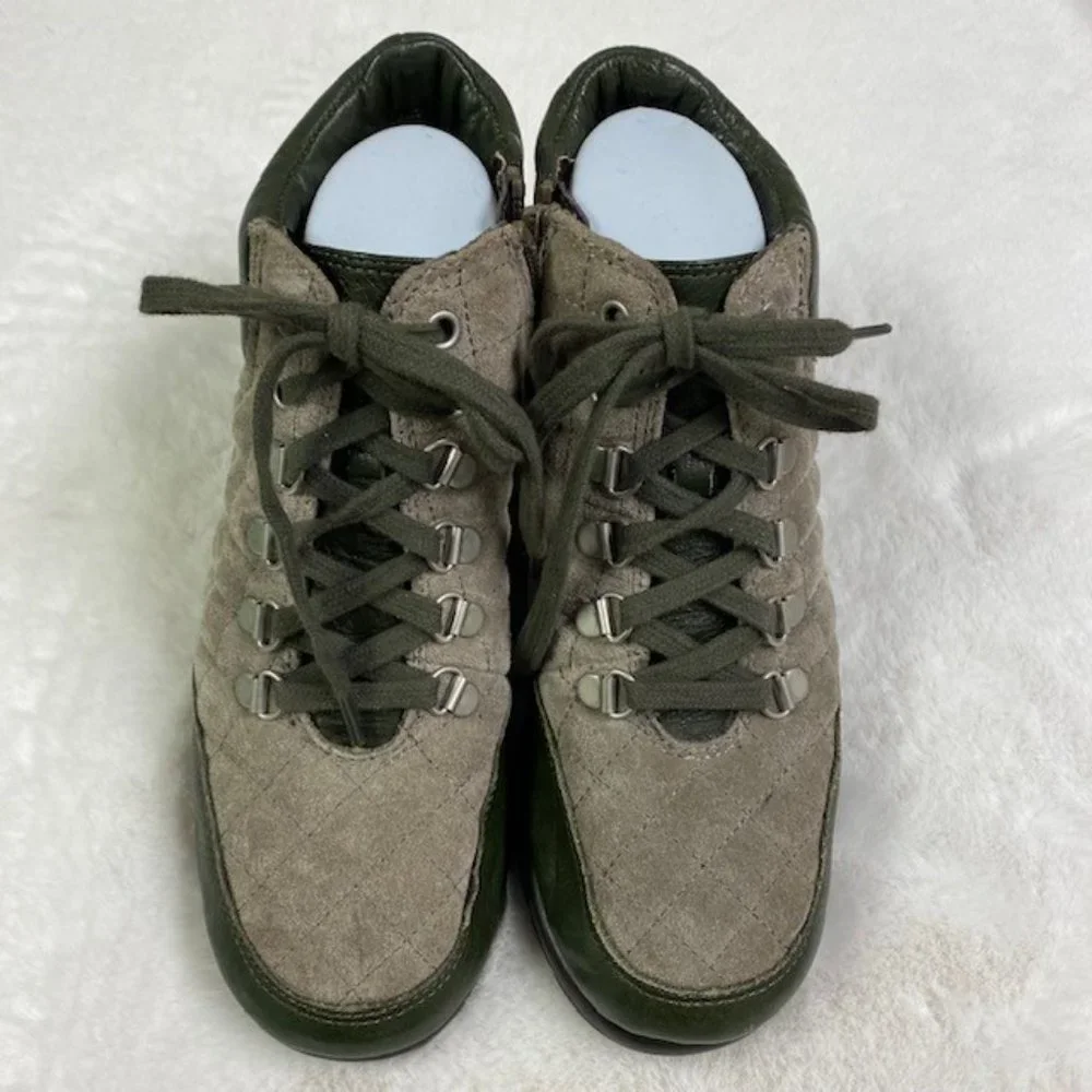 Aerosoles First Plan Suede Leather Wedge Ankle Boots, size 7
